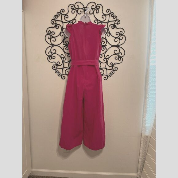 & Merci Pink Ruffle Neck Jumpsuit Size S - Picture 4 of 16